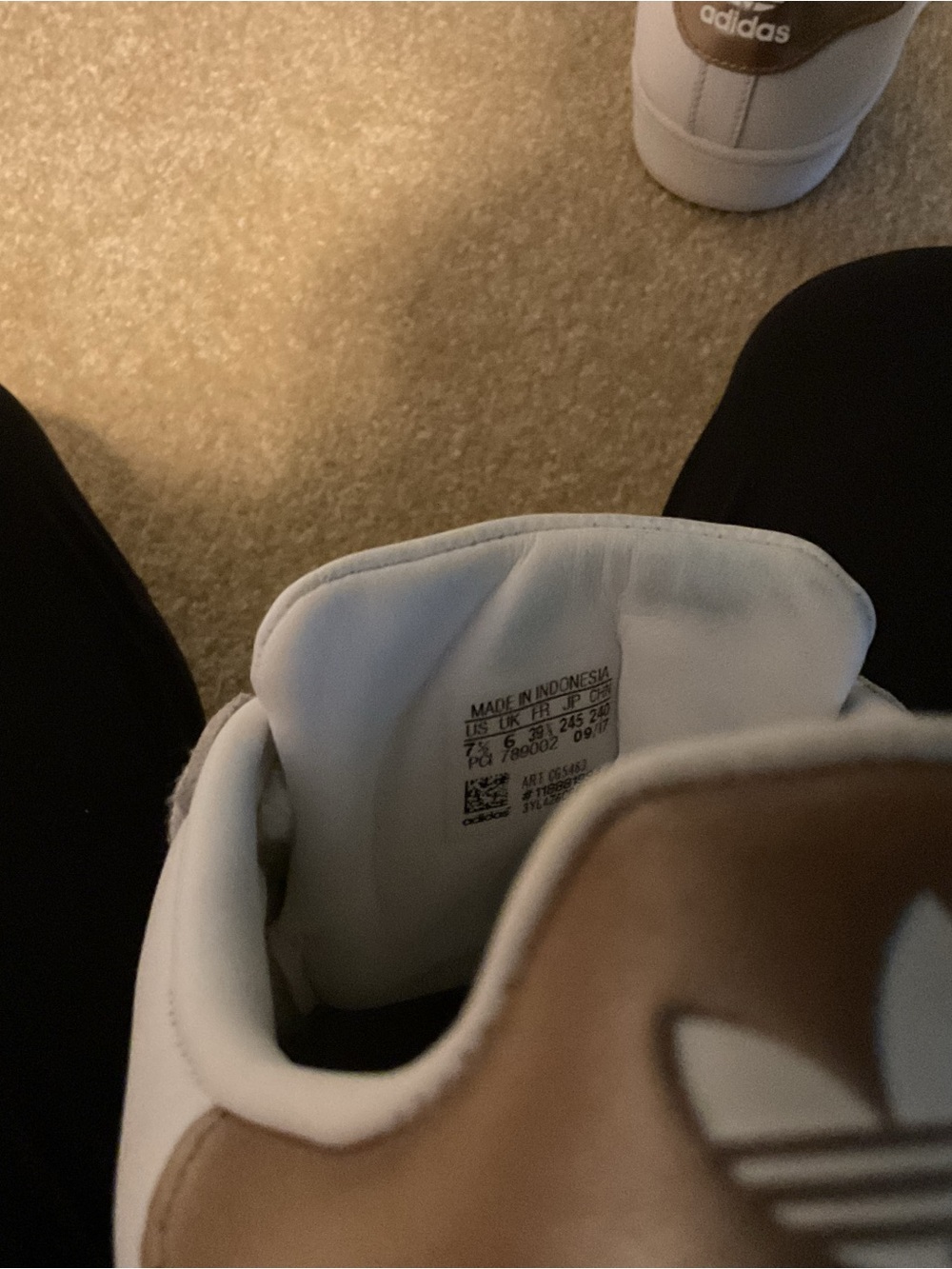 Adidas Superstar White Athletic Shoes - Picture 6 of 6